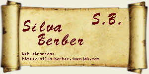 Silva Berber vizit kartica